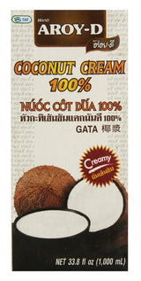 Aroy D Coconut Cream Tetra Pack 1L