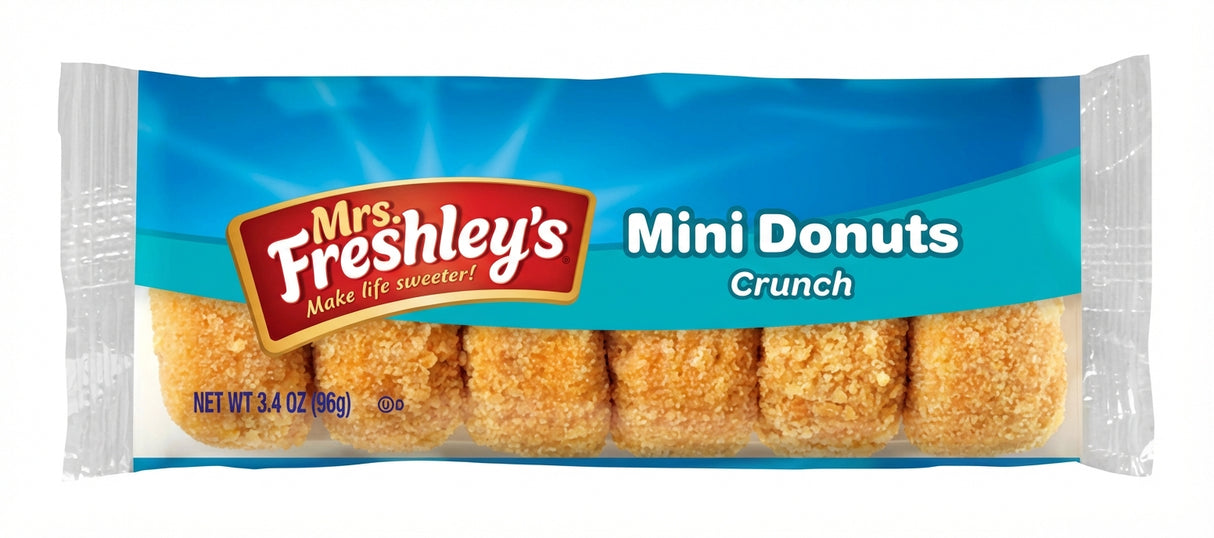 Mrs Freshley's Crunch Mini Donuts (6-Pack)