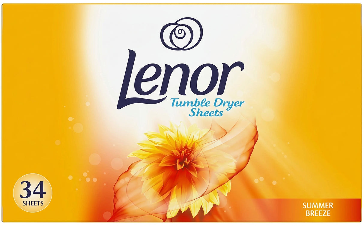 Lenor Tumble Dryer Sheets Summer 34s