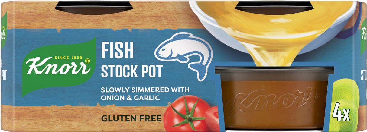 Knorr Fish Stock Pot 4 Pack (112G)
