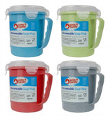 1 Piece Keep It Handy Microwavable Soup Mug (Assorted Colour)
