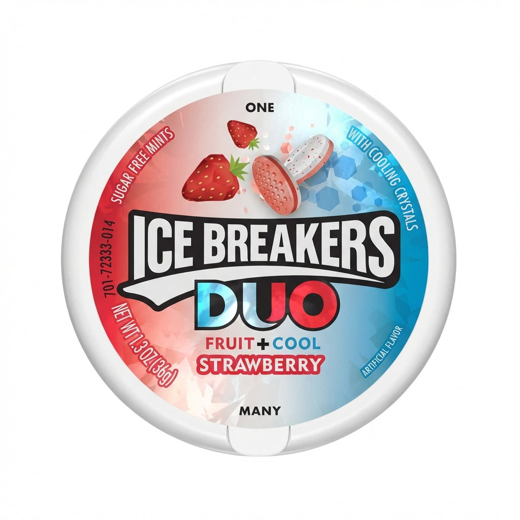Ice Breakers DUO Strawberry Mints 3oz