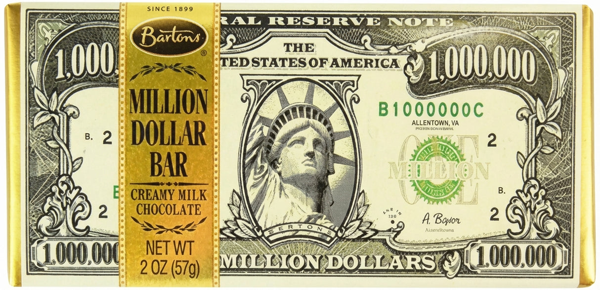 Bartons Million Dollar Chocolate Bar 57G