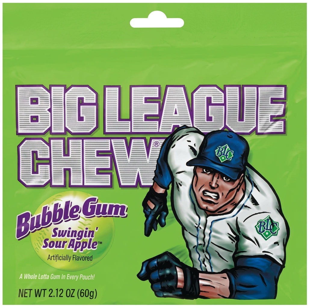 Big League Chew Bubble Gum Sour Apple 60G