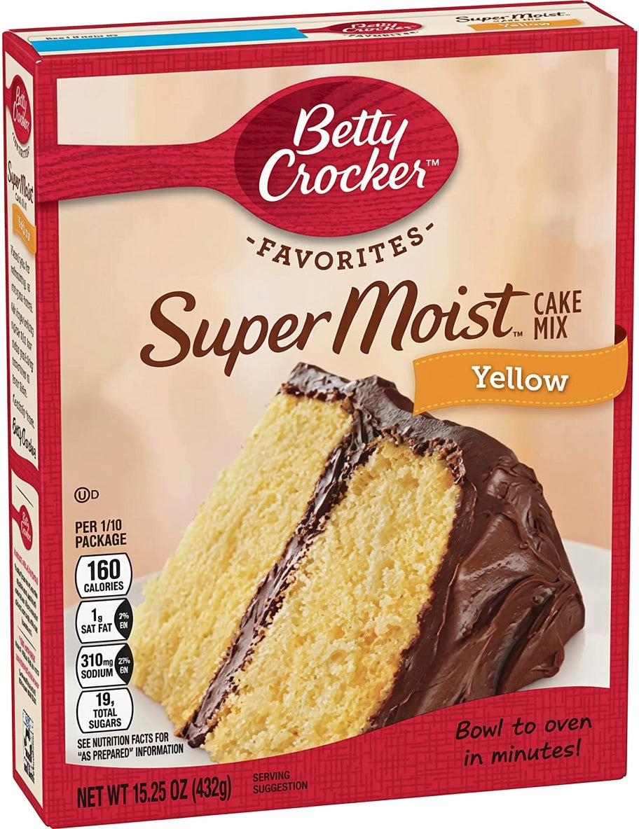 Betty Crocker Super Moist Yellow Cake Mix 432G (15.25oz)