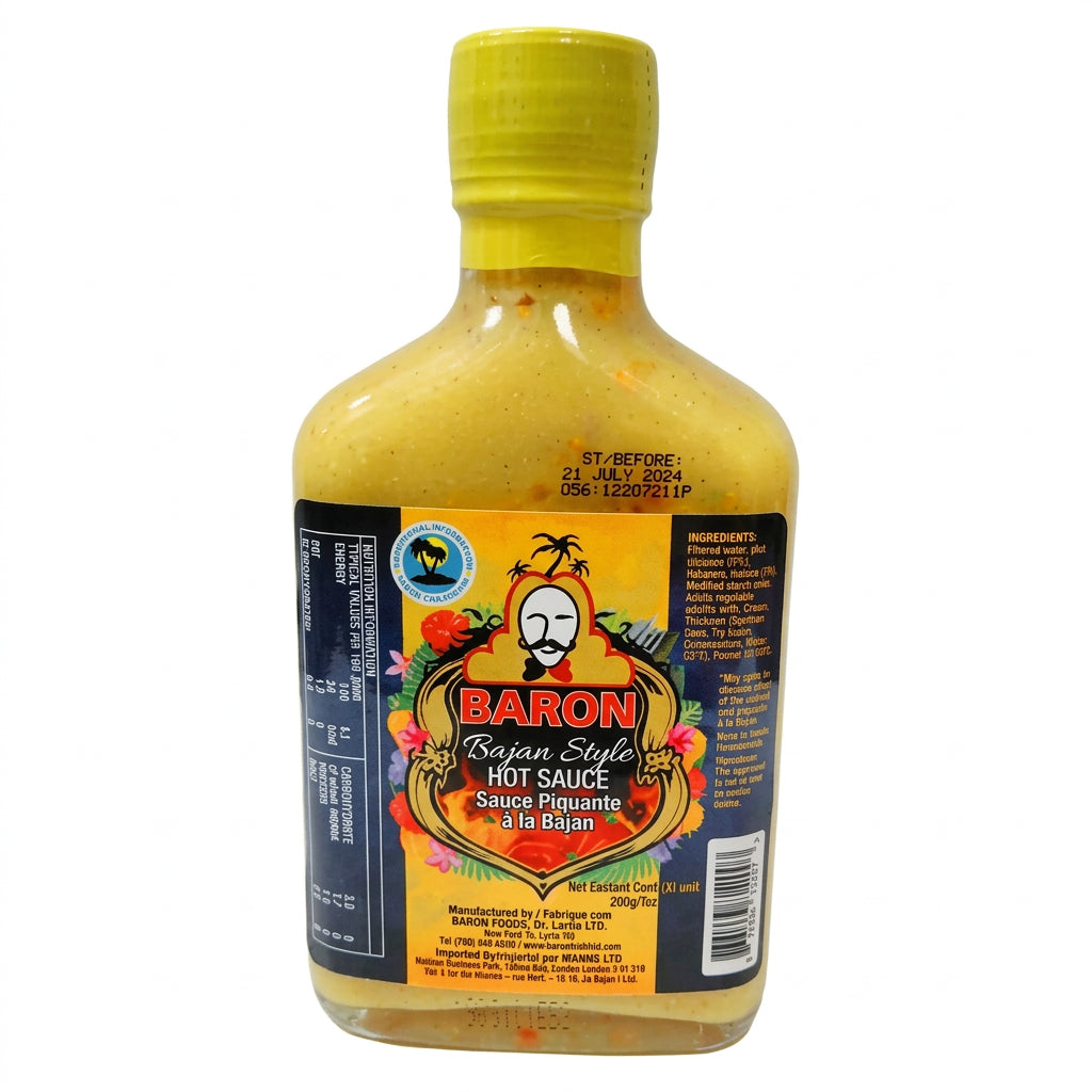 Baron Bajan Style Hot Sauce 200ML