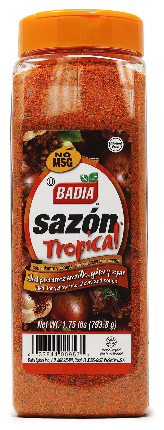 Badia Sazon Tropical With Coriander Annato 793.8g (1.75 Lbs)