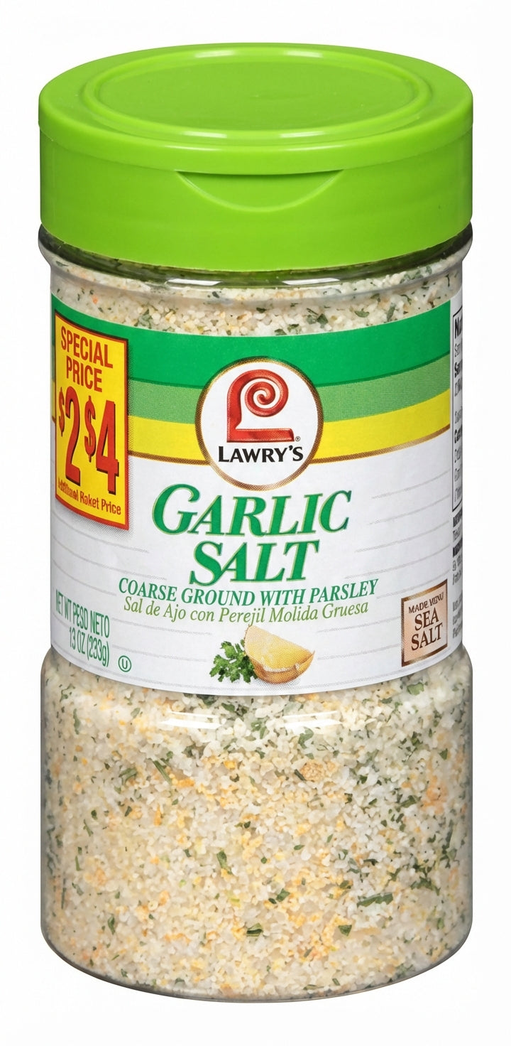 Lawrys Garlic Salt With Parsley 263G