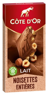 Cote D'Or Milk Chocolate & Whole Hazelnuts 180G