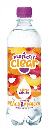 Perfectly Clear Still Peach & Apricot Spring Water 500ML