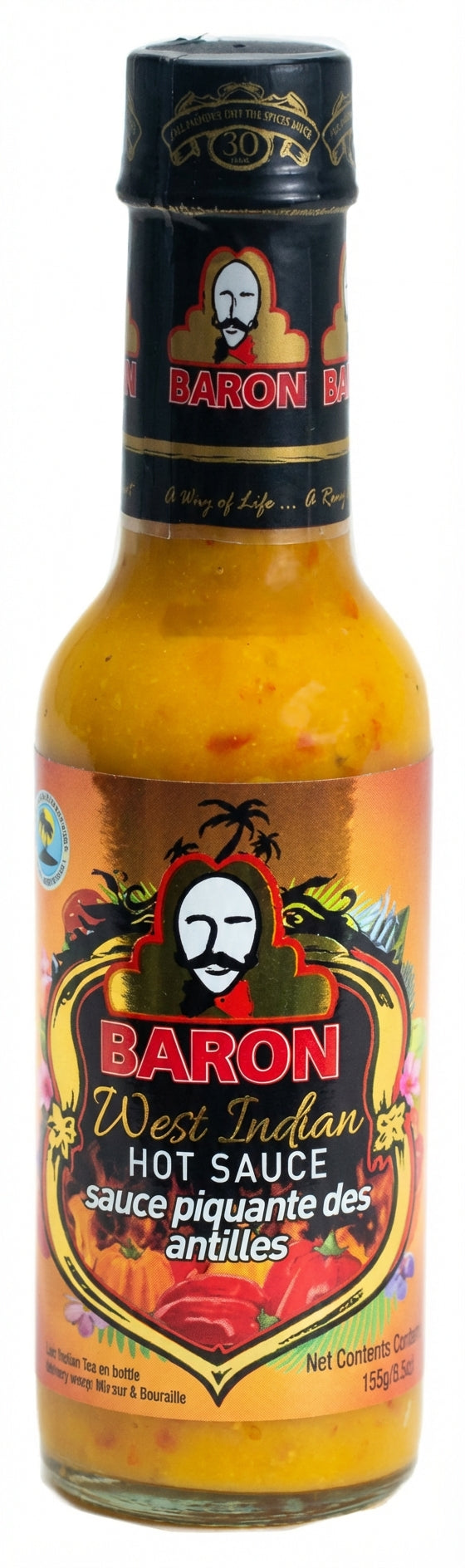 Baron West Indian Hot Sauce 155G