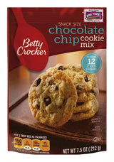 Betty Crocker Snack Size Chocolate Chip Cookie Mix 212G