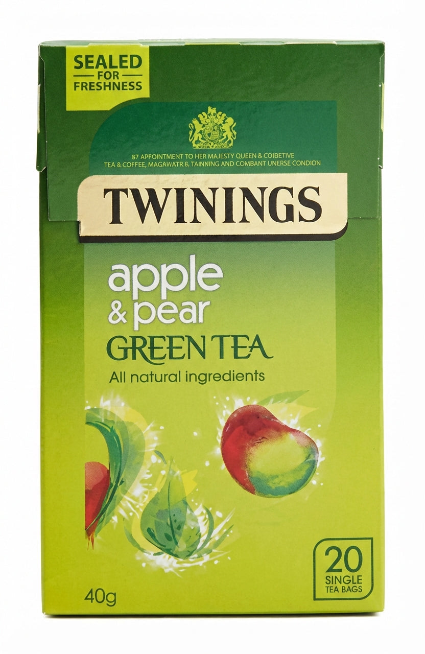 Twinings Apple & Pear Green Tea 20s