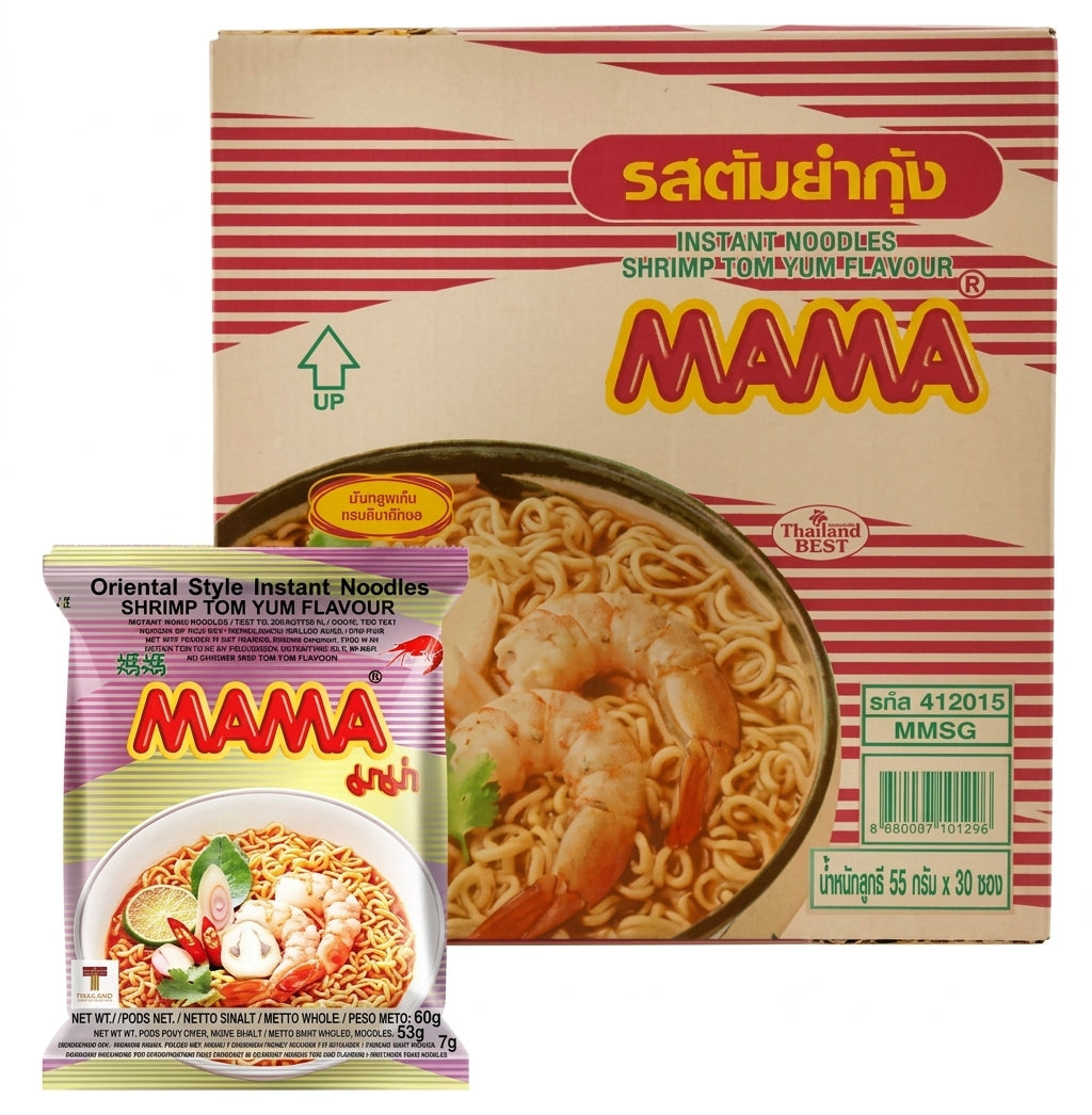 Mama Noodle Tom Yum Shrimp 55G (Case 30)