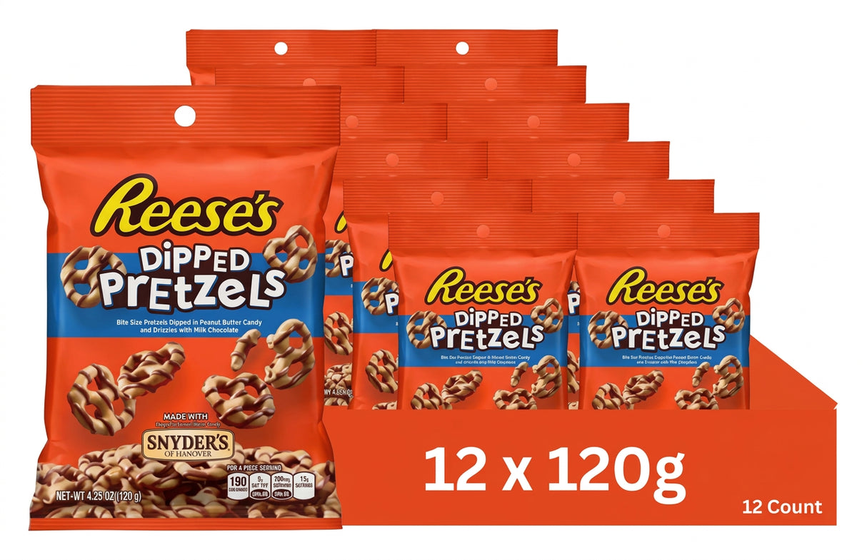 Reese's Dipped Pretzels 120G (4.25oz) (Case 12)