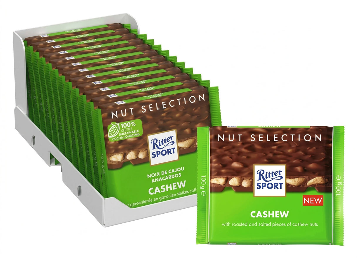 Ritter Sport Milk Cashew 100G (Case 12)