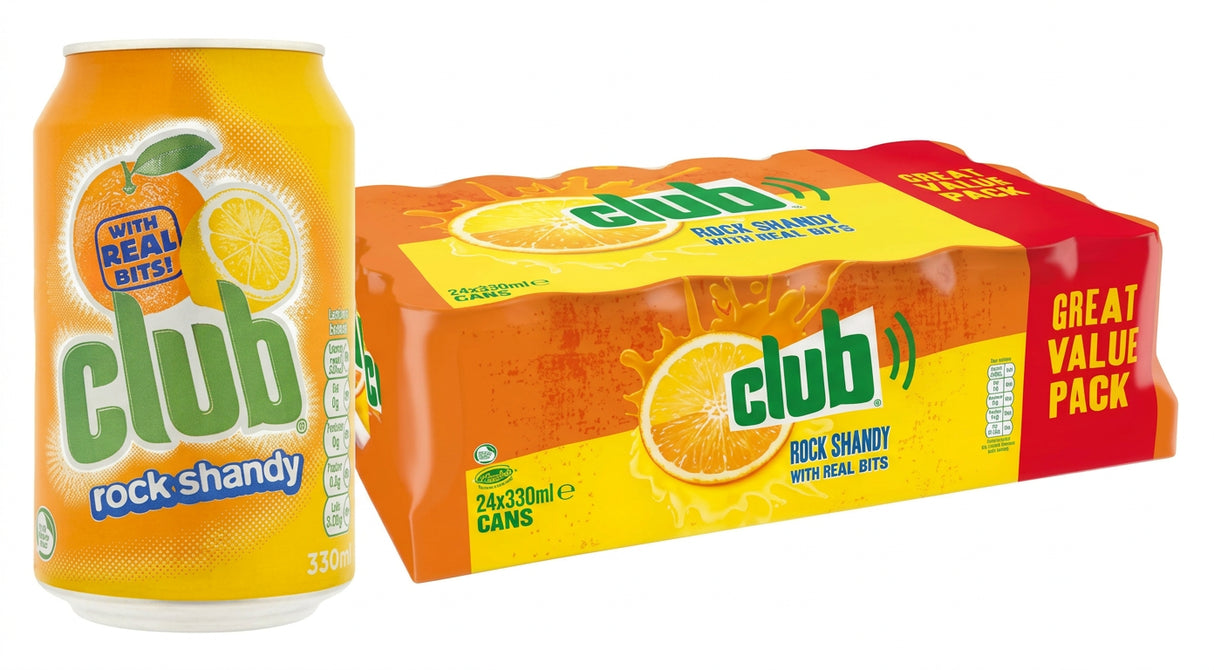 Club Cans Rock Shandy 330Ml (Case 24)