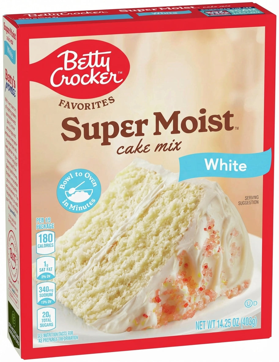 Betty Crocker Favorites Super Moist Cake Mix White 14.25 Oz