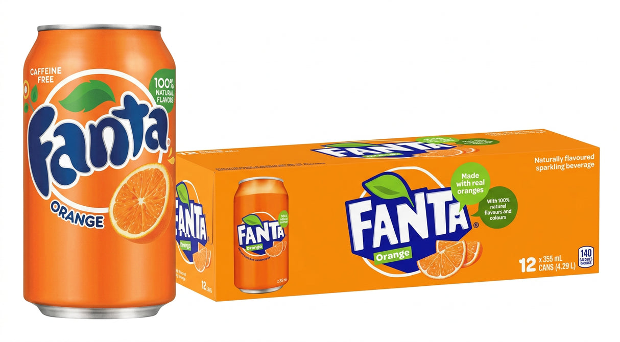 Fanta Orange Cans 355ML (Case 12)