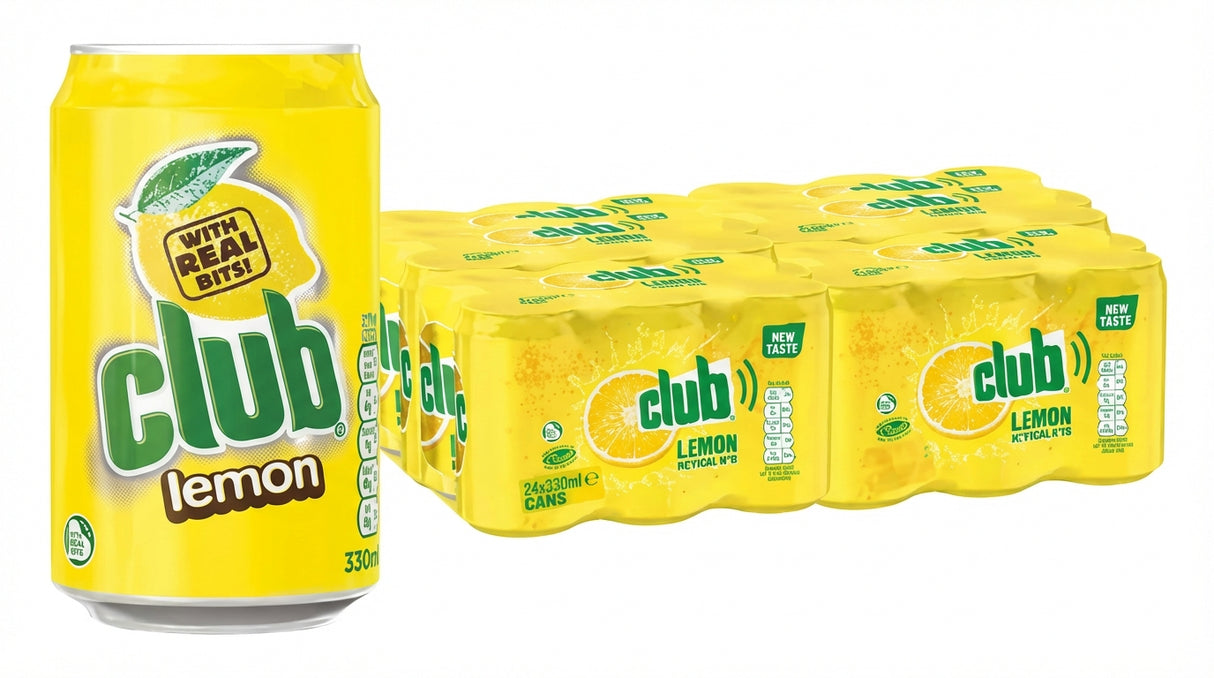 Club Cans Lemon 330Ml (Case 24)