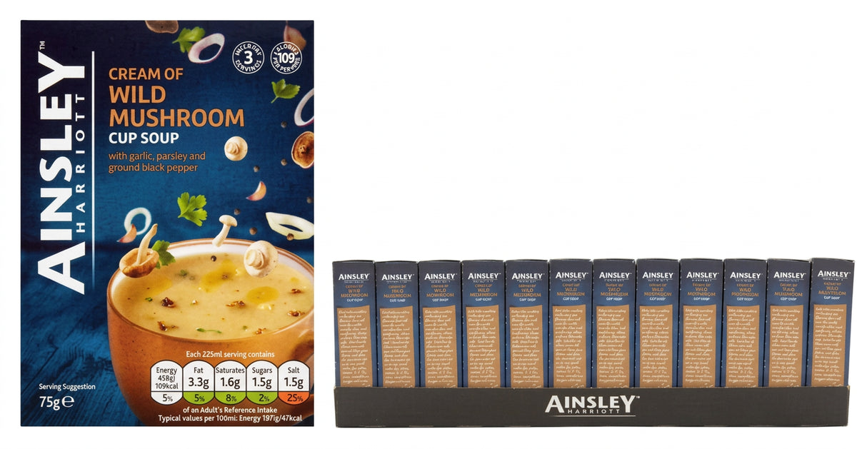 Ainsley Harriott Cream Of Wild Mushroom Cup 75G (Case 12)