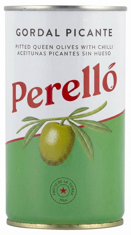 Perello Gordal Pitted Olives Tin 150G - World Food Shop