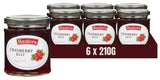 Baxters Cranberry Jelly 210G (Case of 6)