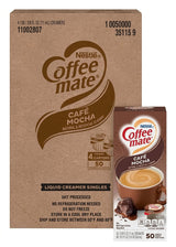 Coffee Mate Cafe Mocha Liquid Coffee Creamer 0.375Oz X 50 (Case of 4)