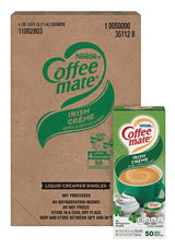 Coffee Mate Single Serve Creamers Irish Creme 0.375Oz X 50 (Case of 4)
