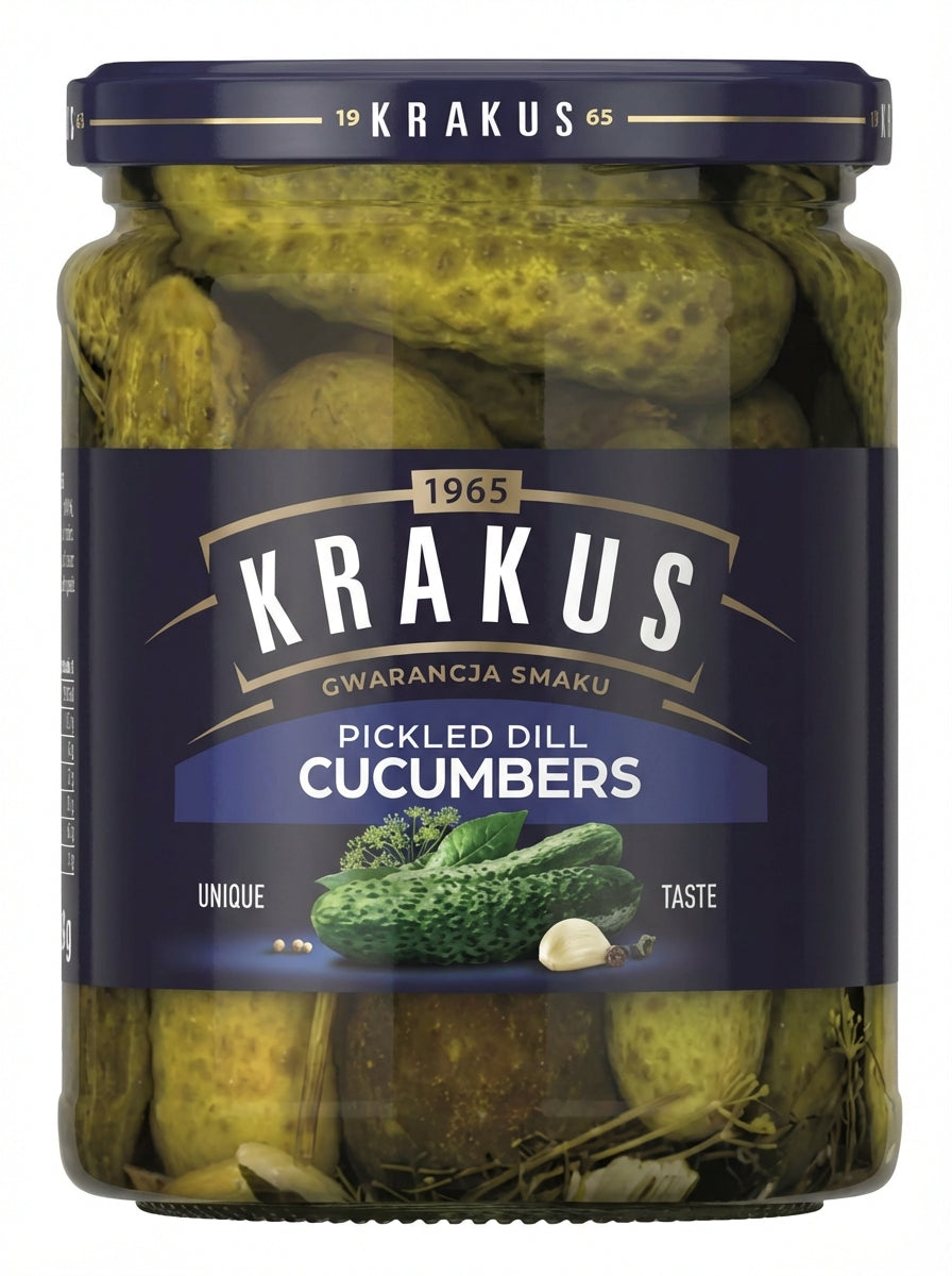 Krakus Dill Pickle Cucumbers 490G