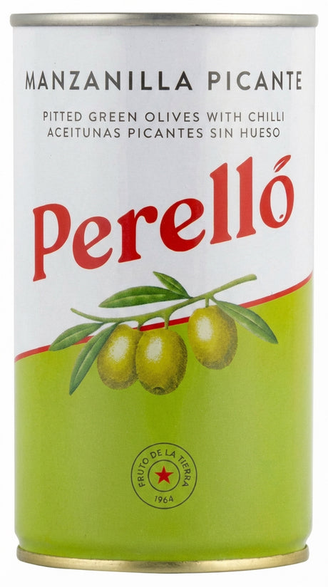 Perello Manzanilla Pitted Olives 150G (Case of 15)
