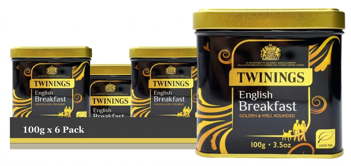 Twinings English Breakfast Loose Tin 100G (Case of 6)