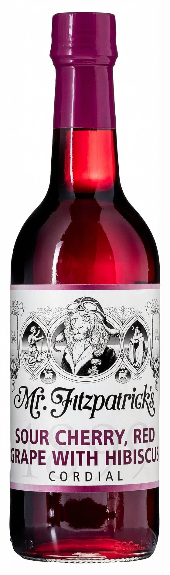Mr Fitzpatrick's Sour Cherry, Grape & Hibiscus Cordial 500ML