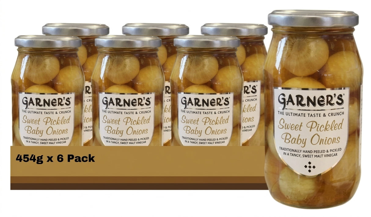 Garner's Sweet Pickled Baby Onions 454G (Case of 6)