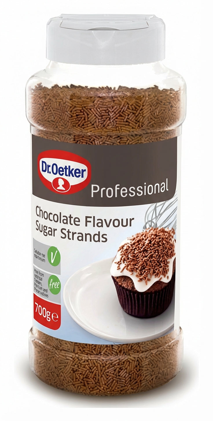 Dr Oetker Chocolate Flavoured Strands 700G (Case of 6)