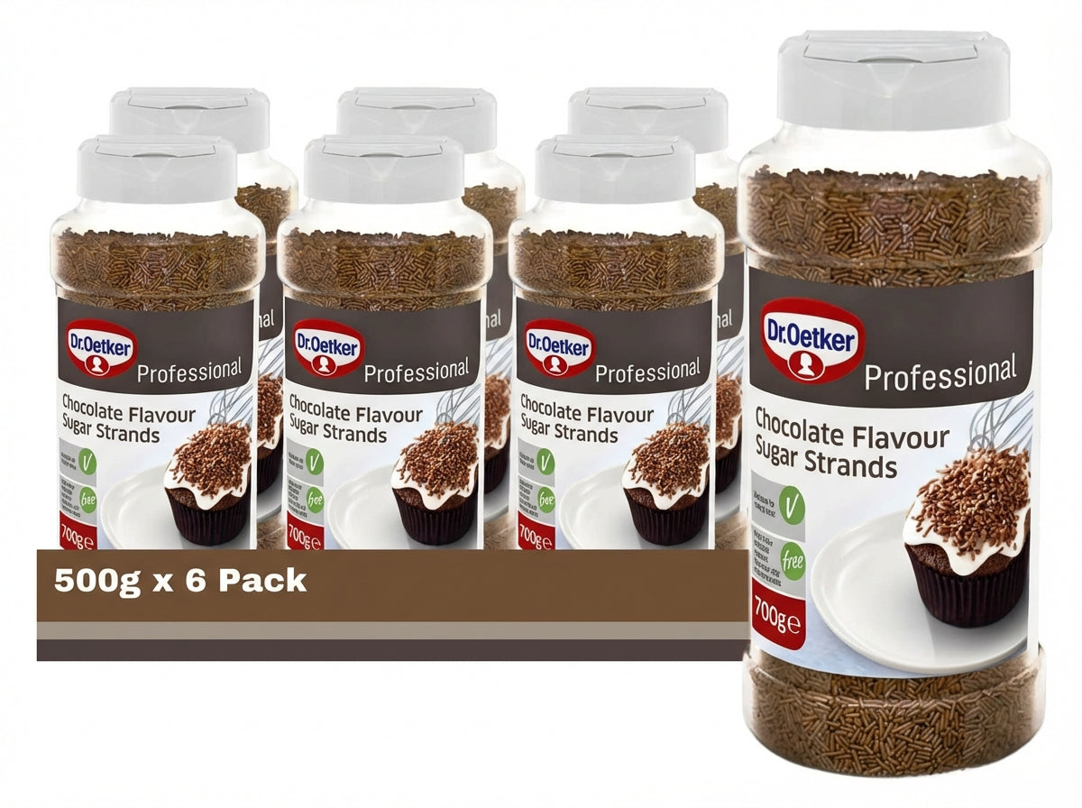 Dr Oetker Chocolate Flavoured Strands 700G (Case of 6)