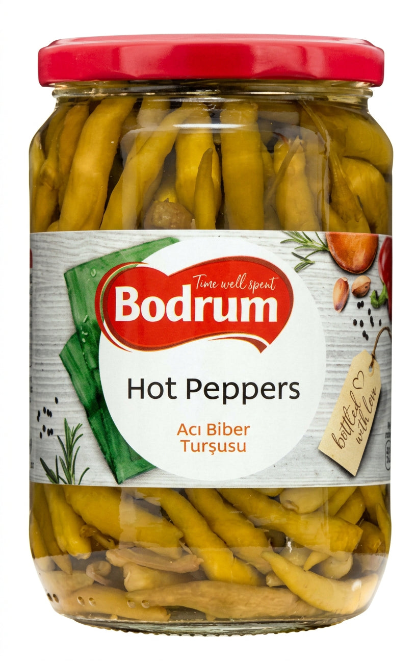 Bodrum Pepper Pickled Hot 630G