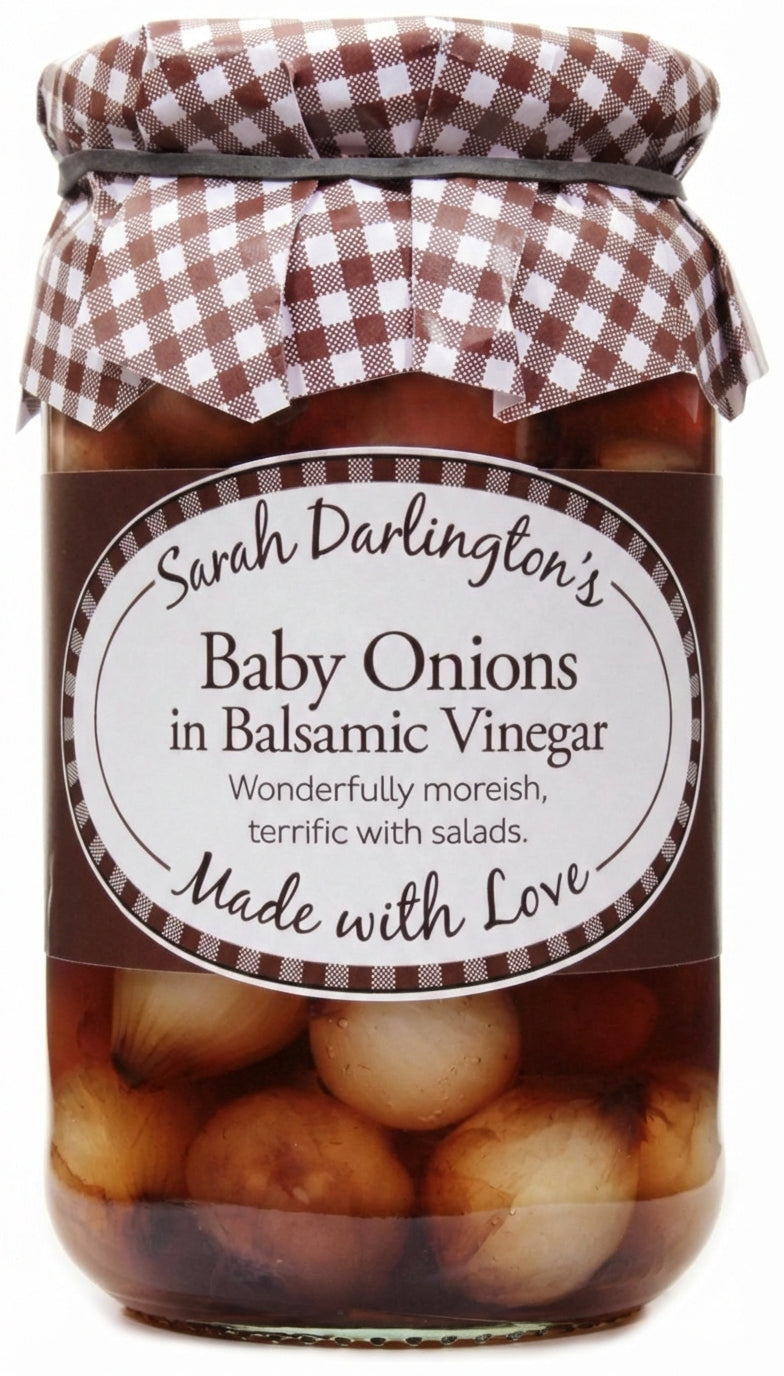 Mrs Darlington Pickled Baby Onions, Balsamic Vinegar 450G