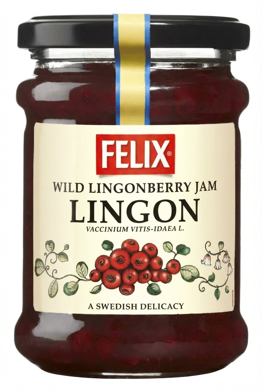 Felix Lingonsylt – Wild Lingonberry Jam 283G (Case of 8)