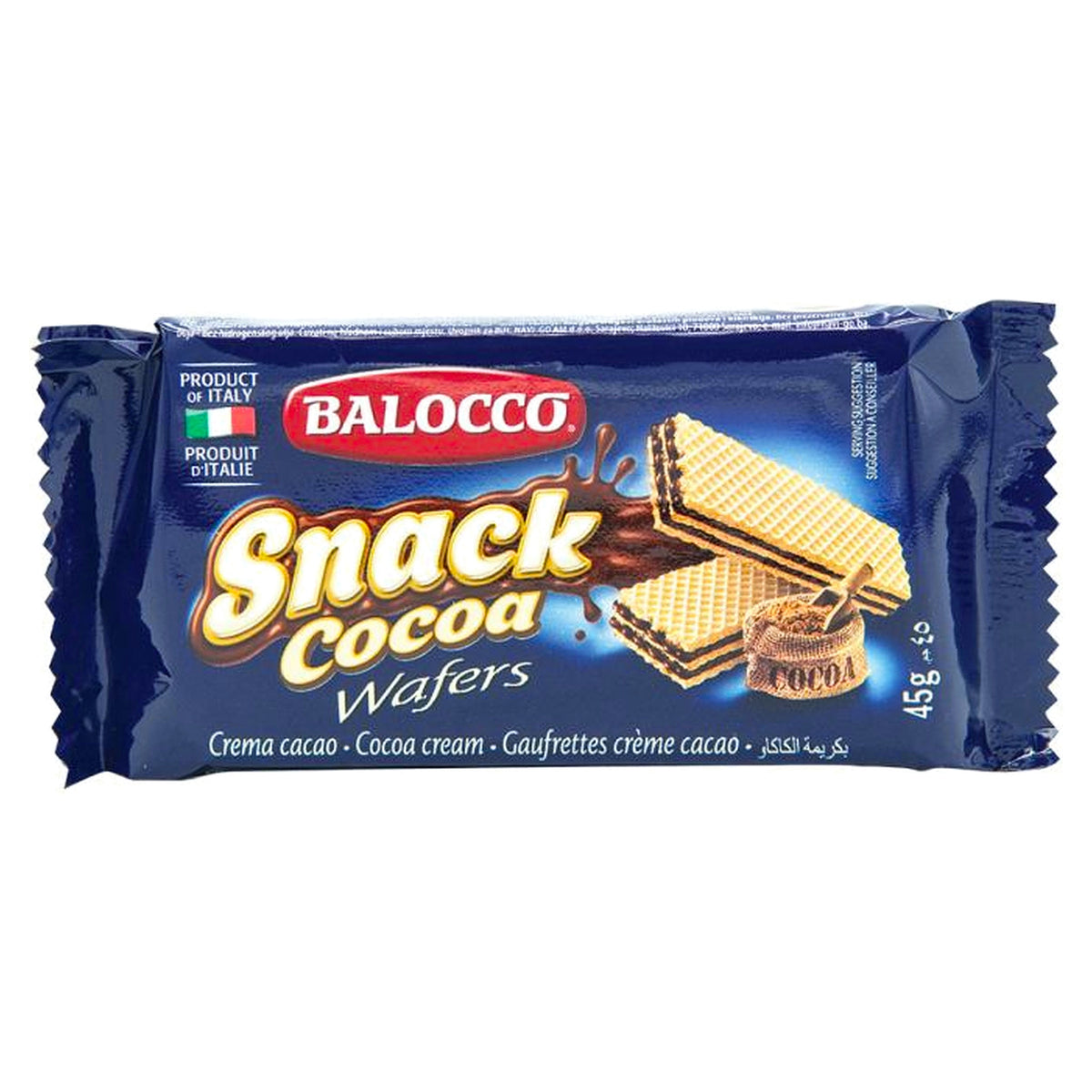 Balocco Snack Cocoa Wafers 45G