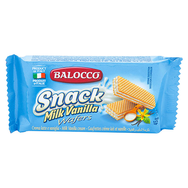Balocco Snack Vanilla Milk Wafers 45g