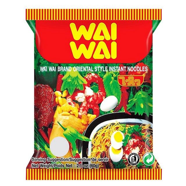 Wai Wai Instant Noodles Oriental Original Flavour 60G