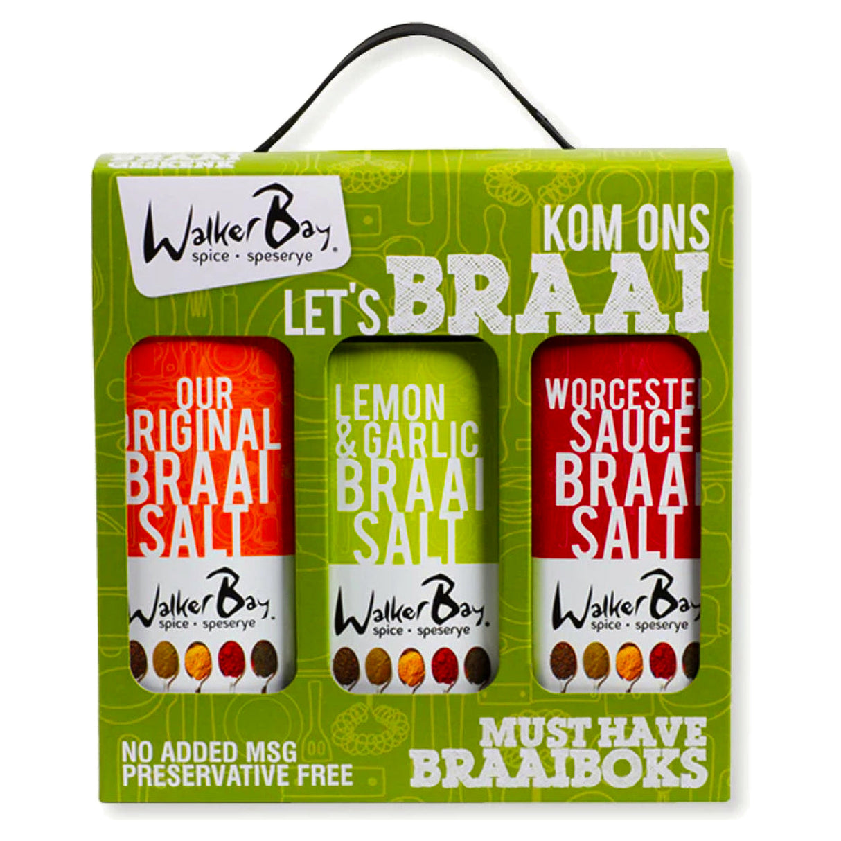 Walker Bay Gift Set - Braai (3 X Shakers) 400G