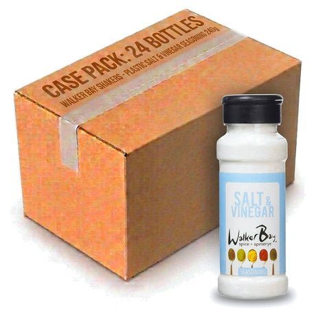 Walker Bay Shakers - Plastic Salt & Vinegar Seasoning 240G (Case of 24)