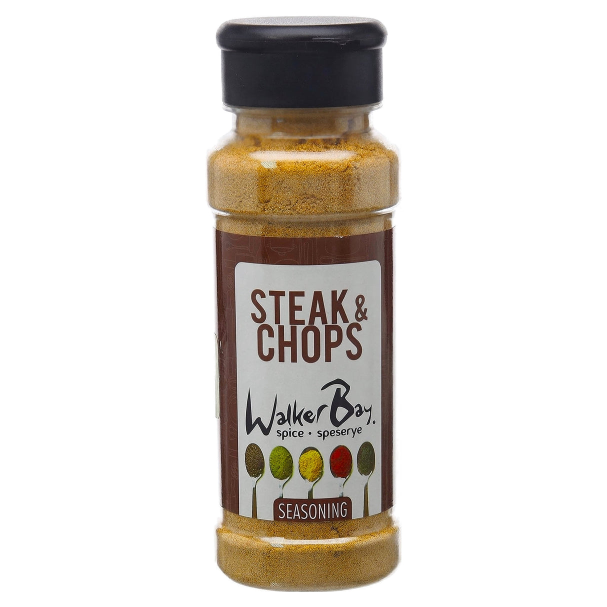 Walker Bay Shakers - Plastic Steak & Chops Seasoning 120G