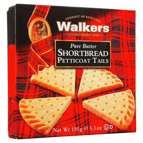 Walkers Pure Butter Shortbread Petticoat Tails - Carton 150G