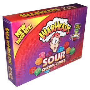 Warheads Sour Chewy Cubes Theatre Box 4oz