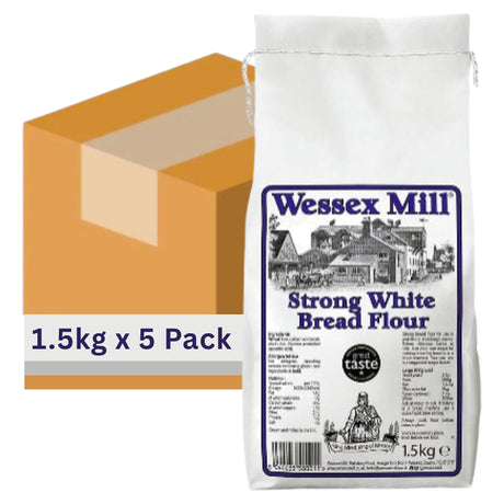 Wessex Mill Flour - Strong White Bread 1.5KG (Case of 5)