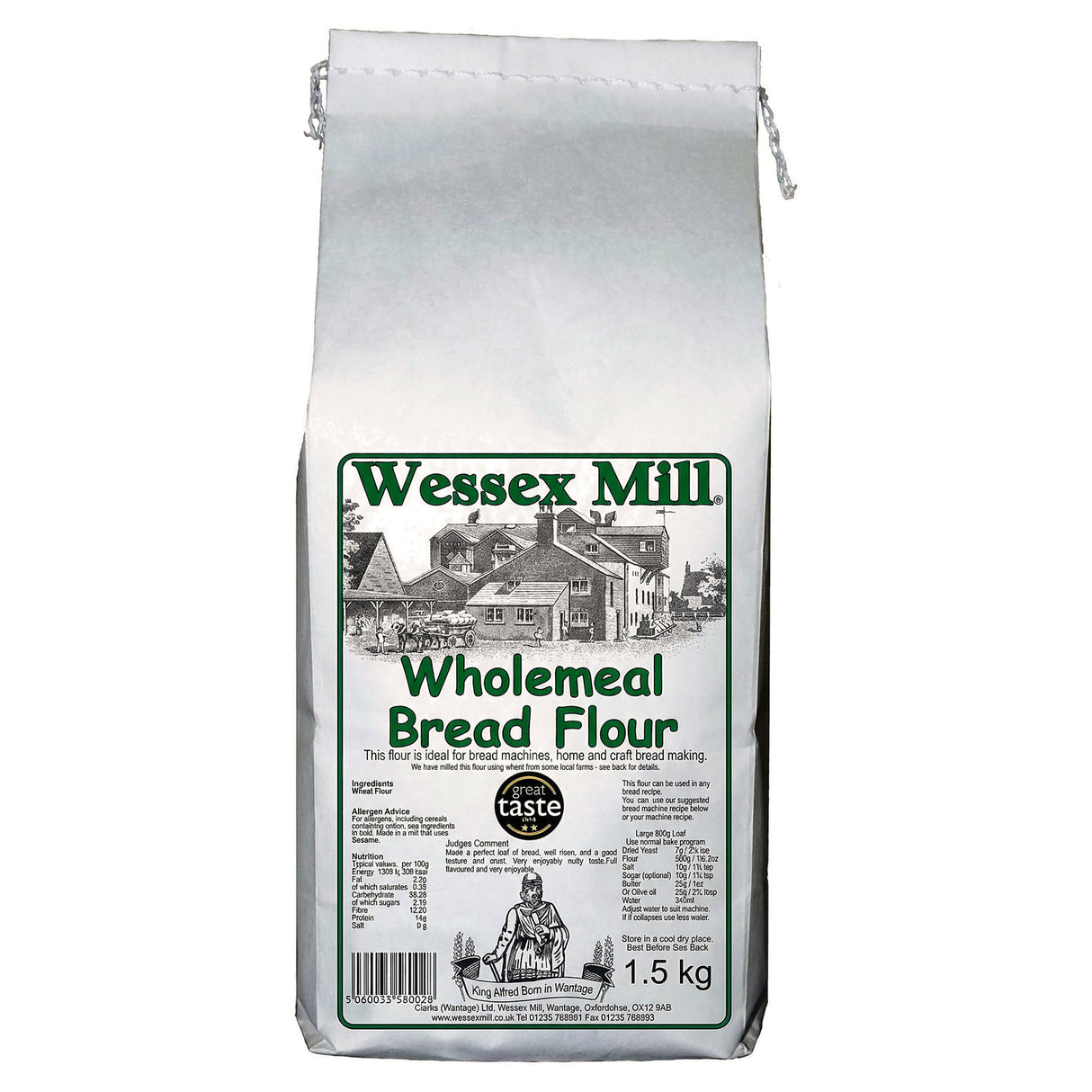 Wessex Mill Wholemeal Bread Flour 1.5KG