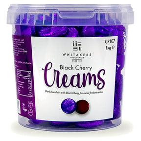 Whitakers Dark Chocolate Black Cherry Fondant Creams 1KG